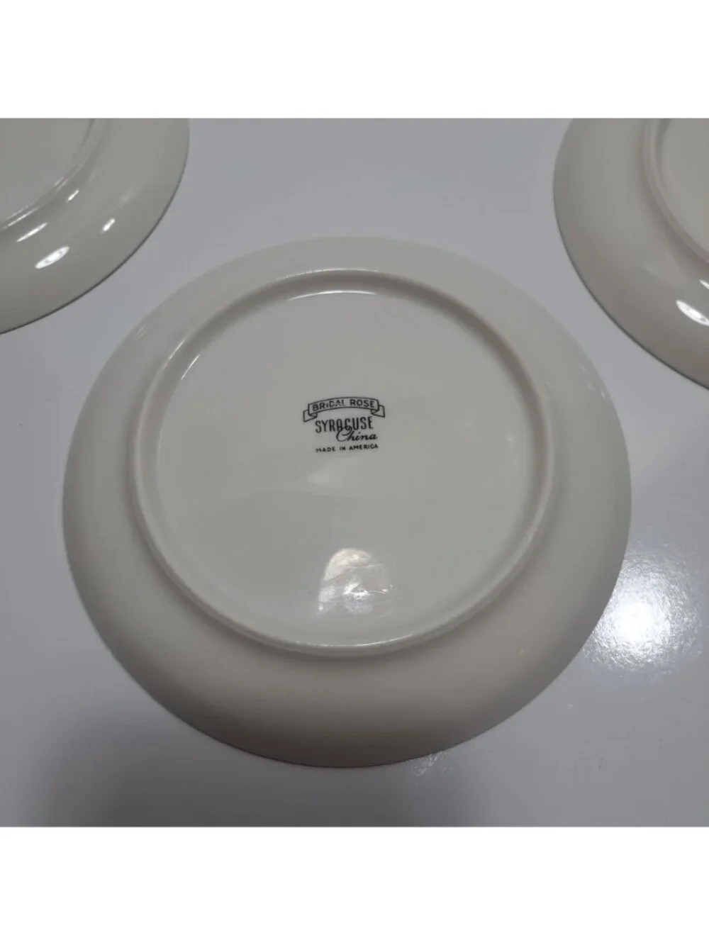 Syracuse China Bridal Rose Bread Plate Vintage Floral Design